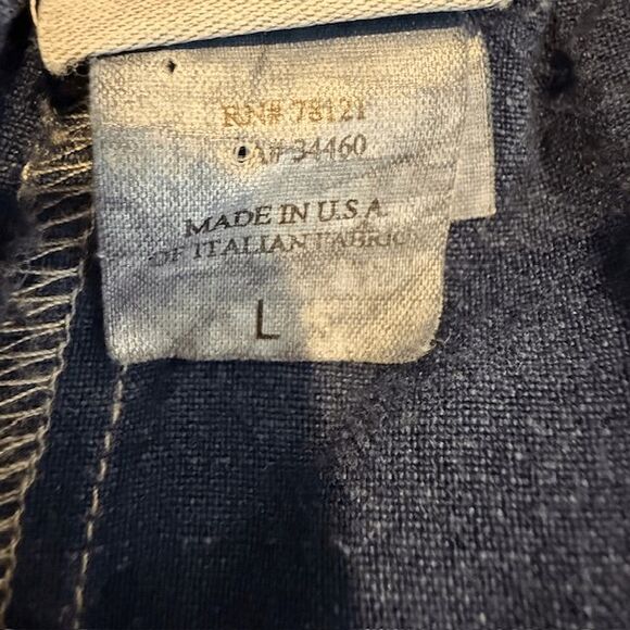 Eileen Fisher Italian Linen Rayon Blend Lantern Pants Drawstring Blue Size Large - Picture 6 of 12